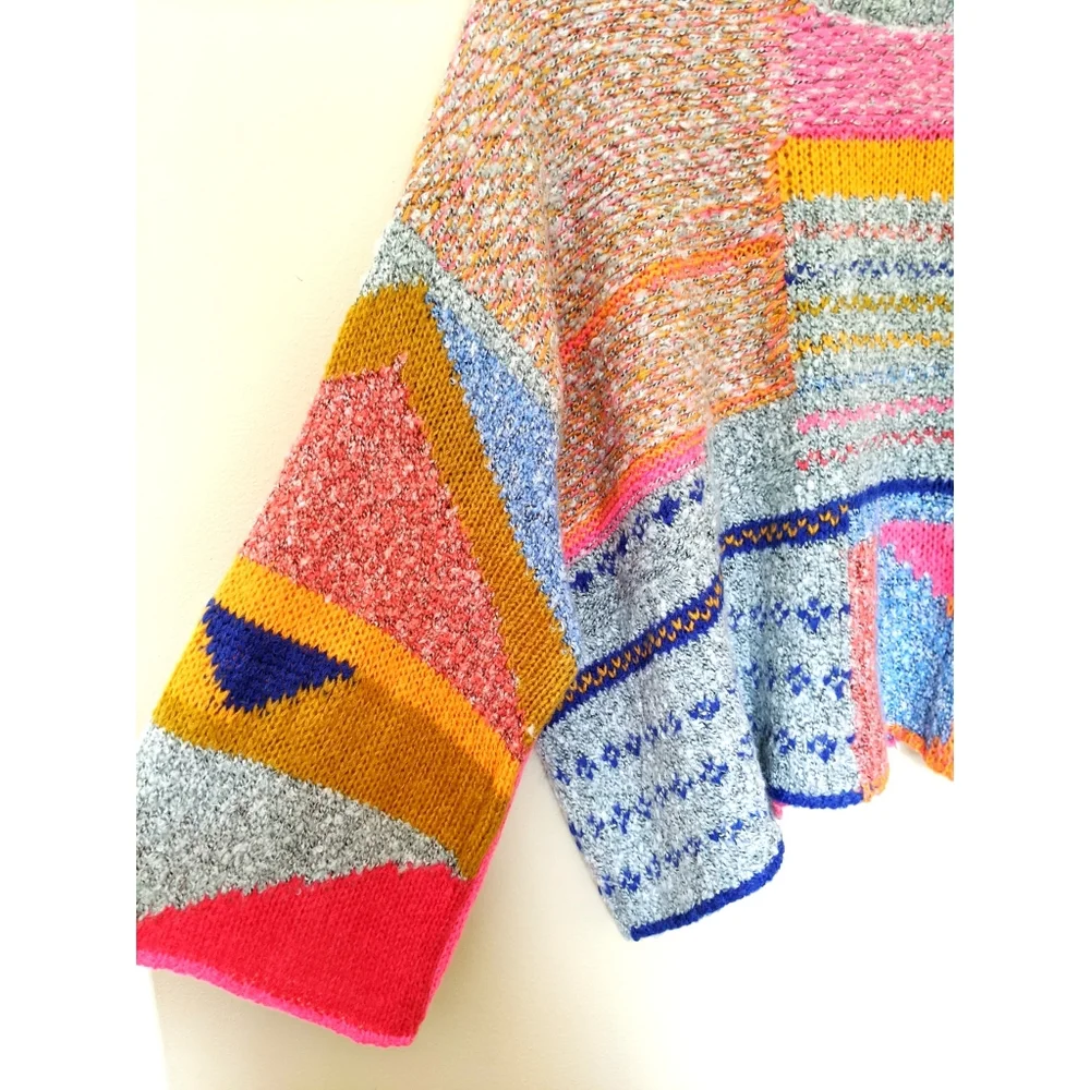 Moon & Madison multicolor cropped sweater - Picture 3 of 7